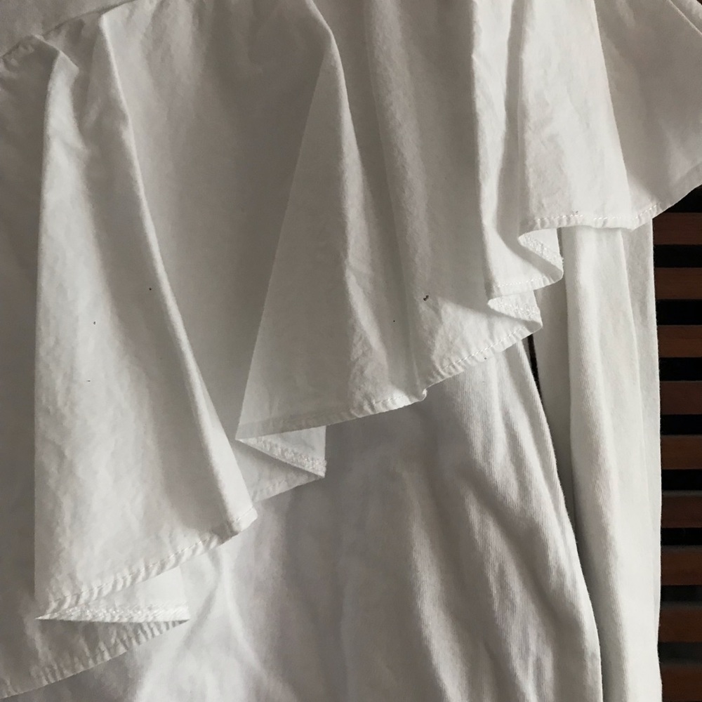 ZARA WHITE RUFFLE TOP SIZE SMALL - Picture 7 of 7